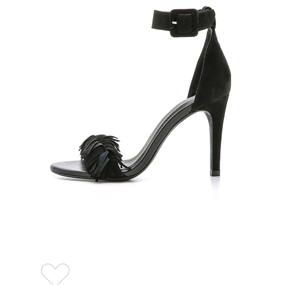 JOIE BLACK "PIPPI" FRINGE SUEDE SANDALS 35.5 - Picture 13 of 14